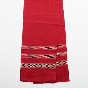 Yak Wool Blend Shawl Scarf Himalayan Geometric 58x10 Boho